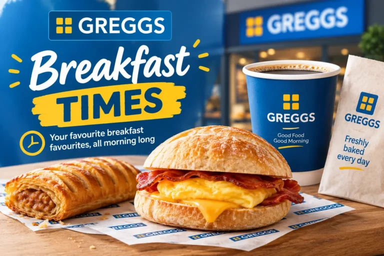 Greggs Breakfast Times